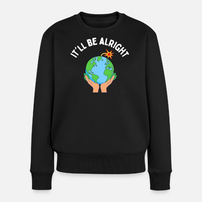 It'll be alright - Women's Premium Organic Jumper - black