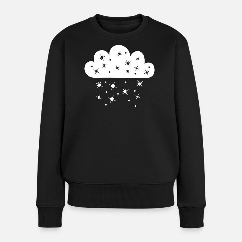 Météores nuageuses - Pull Premium bio Femme - noir
