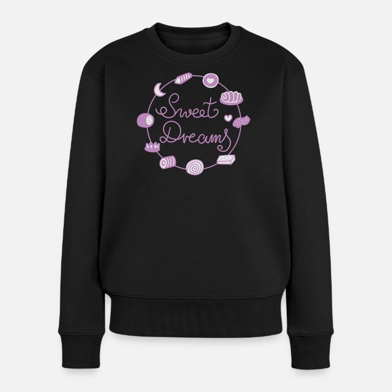 Sweet Dreams  - Frauen Premium Bio Pullover - Schwarz