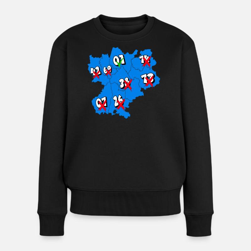 Région Rhône-Alpes - Pull Premium bio Femme - noir