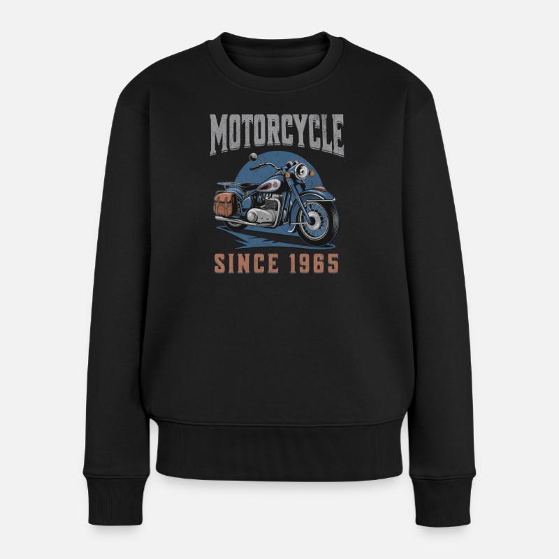 Legend 1965 – Vintage Motorraddesign - Frauen Premium Bio Pullover - Schwarz