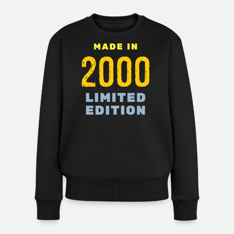 2000 - Pull Premium bio Femme - noir
