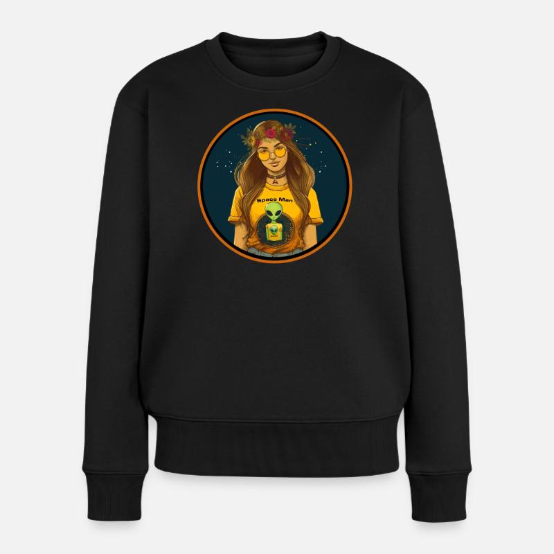 alien industries space cadet - Women's Premium Organic Jumper - black