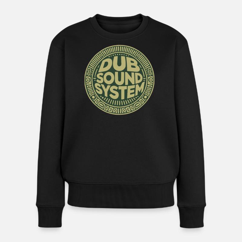 dub sound system - Pull Premium bio Femme - noir