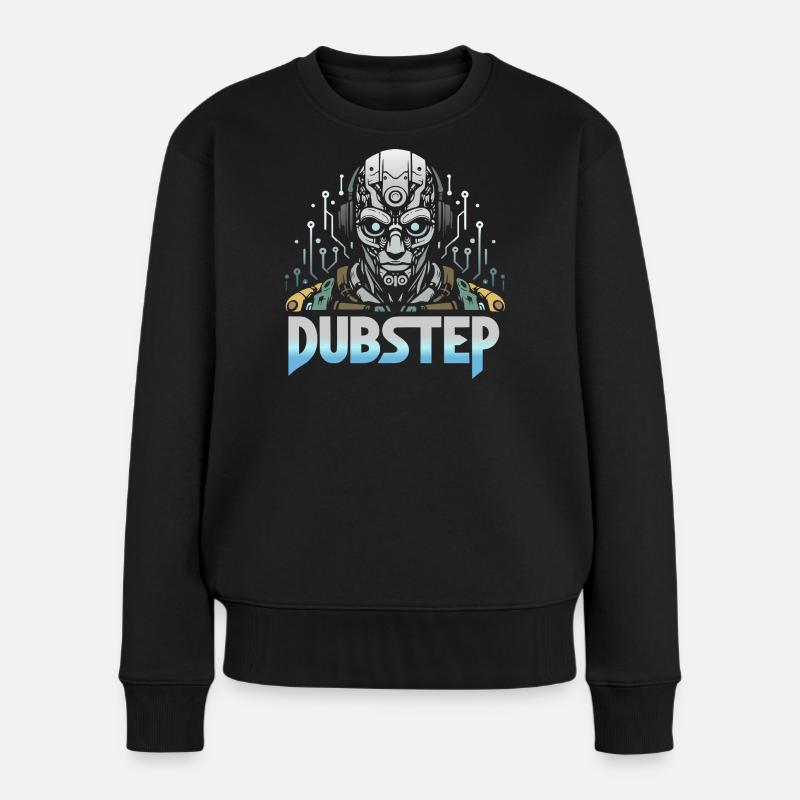 Dubstep Cyborg - Women's Premium Organic Jumper - black