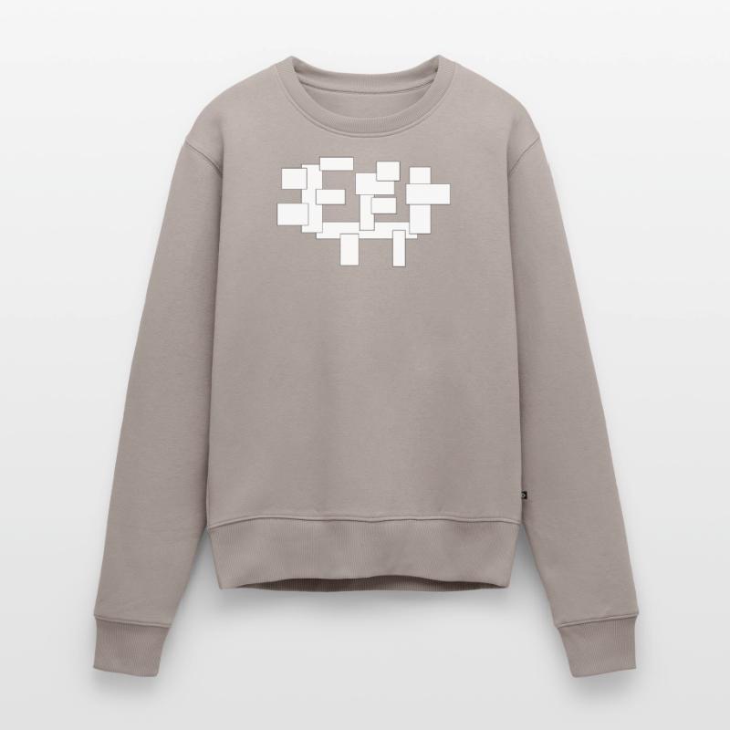 rectangles simplement des carrés en composition Pull Premium bio Femme