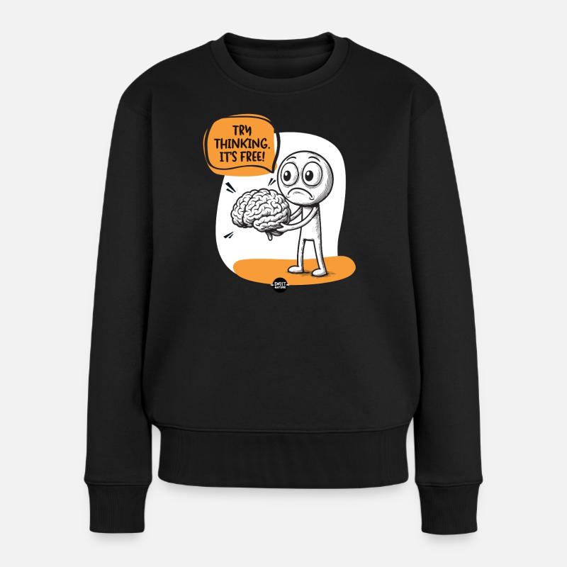 Gehirn. Einige Montage erforderlich. - Frauen Premium Bio Pullover - Schwarz