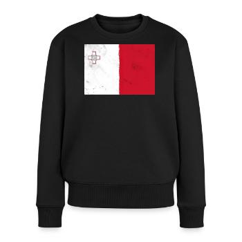 Drapeau de Malte - Pull Premium bio Femme - noir - Devant - Julia (174cm)