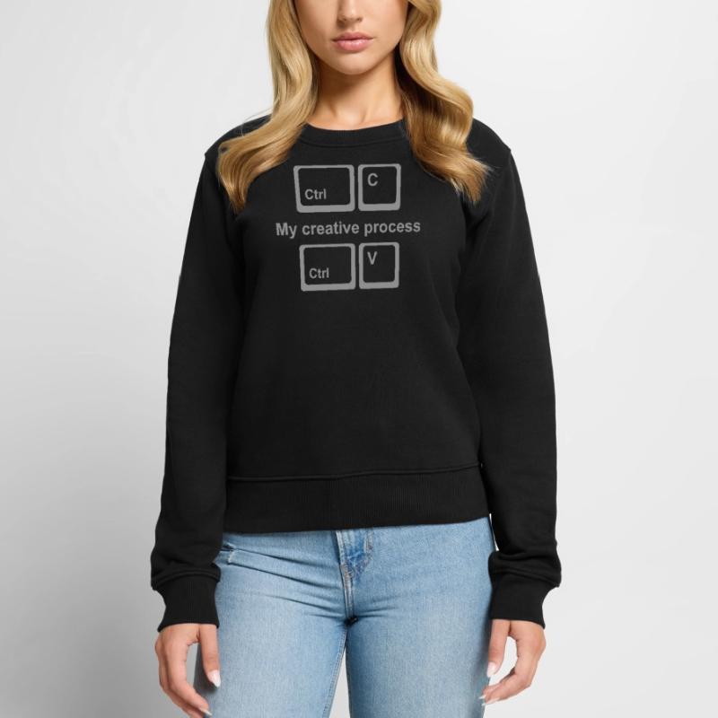 Copy Paste Shirt – Funny Coder & Designer Tee Frauen Premium Bio Pullover