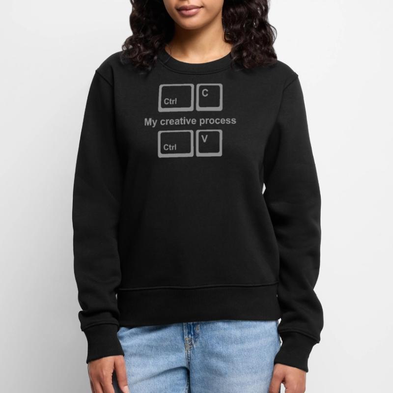 Copy Paste Shirt – Funny Coder & Designer Tee Frauen Premium Bio Pullover
