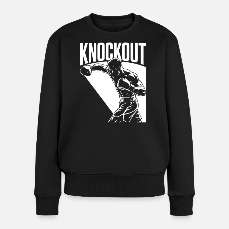 Knockout - Frauen Premium Bio Pullover - Schwarz