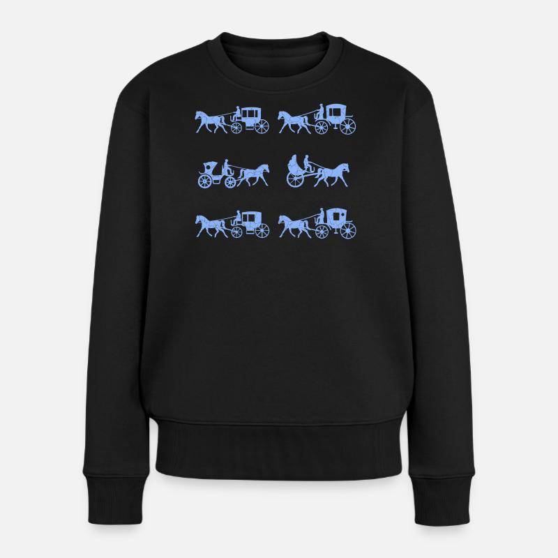 Cocher de calèche - Pull Premium bio Femme - noir