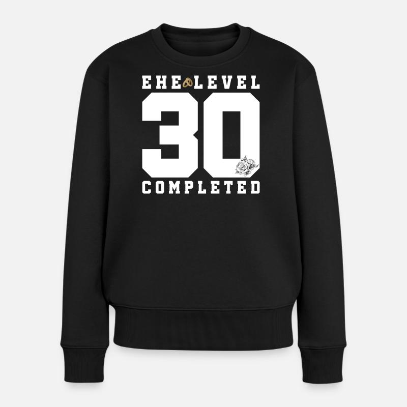 30th Wedding Anniversary - Women's Premium Organic Jumper - black