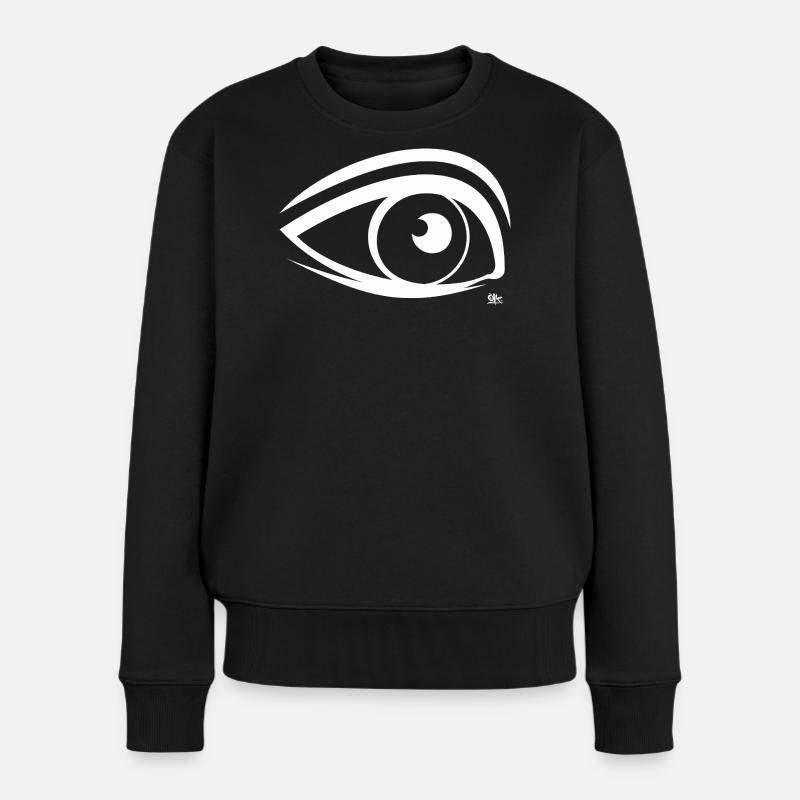 Oeil - Pull Premium bio Femme - noir