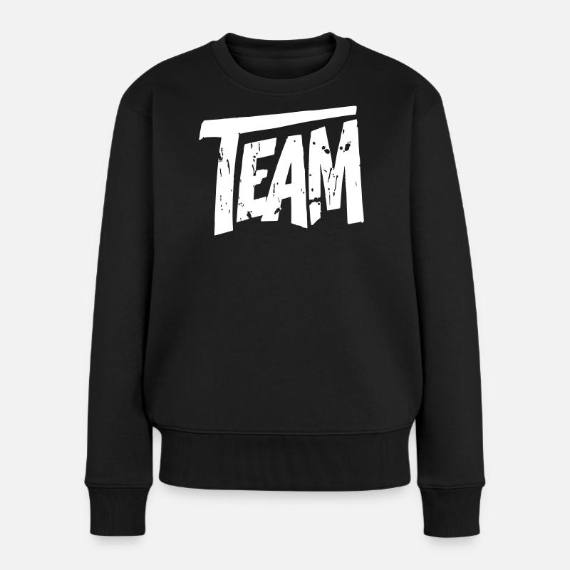 Team Graffiti - Frauen Premium Bio Pullover - Schwarz