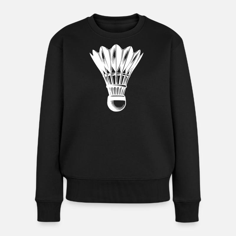 Badminton – kein Kinderkram - Federball Profi - Frauen Premium Bio Pullover - Schwarz