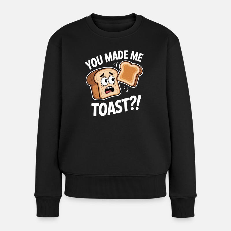 VOUS M’AVEZ FAIT TRINQUER Toast drôle Dire humour - Pull Premium bio Femme - noir