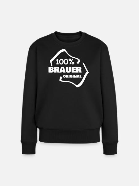 Brauer - Frauen Premium Bio Pullover - Schwarz