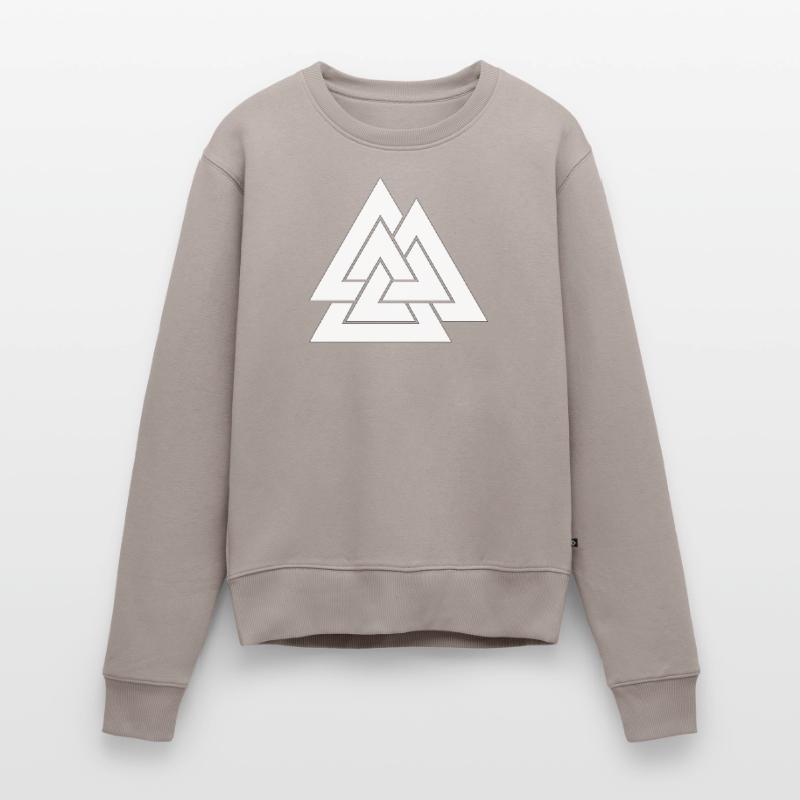 Geometric triangular nesting Women's Premium Organic Jumper
