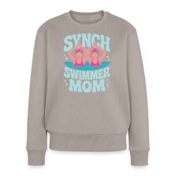 Synchronschwimmen Kunstschwimmen Wassersport - Frauen Premium Bio Pullover - Taupe - Vorne - Julia (174cm)