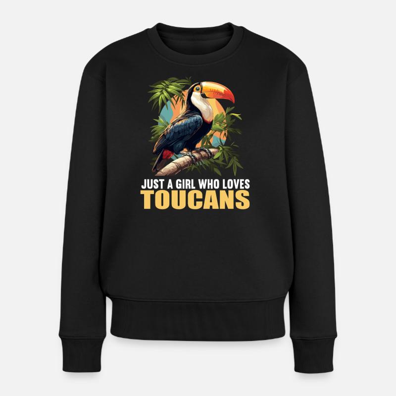 Tukane Tukan - Frauen Premium Bio Pullover - Schwarz