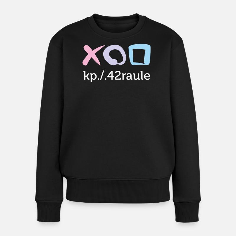 Raule - Frauen Premium Bio Pullover - Schwarz