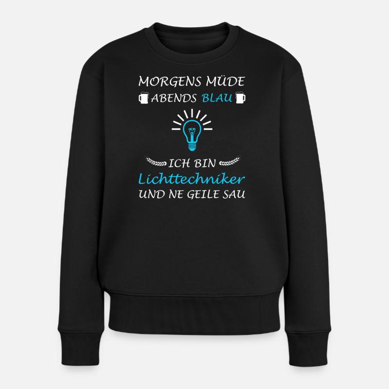 Lighting Technician Lighting Technology Saying Lighting Designer - Women's Premium Organic Jumper - black