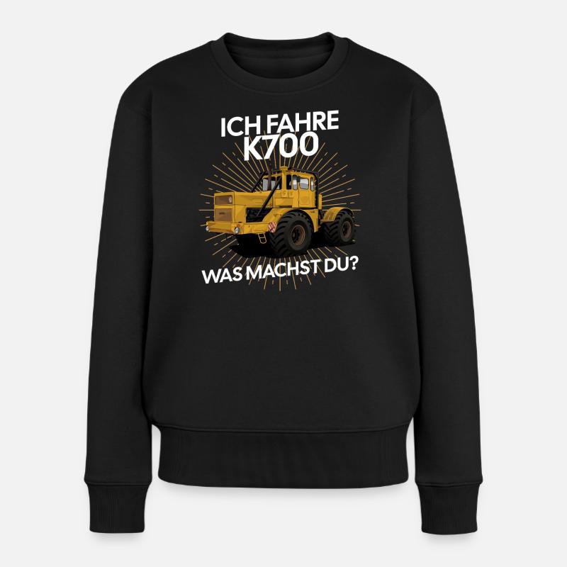 Ich Fahre K700  - Frauen Premium Bio Pullover - Schwarz