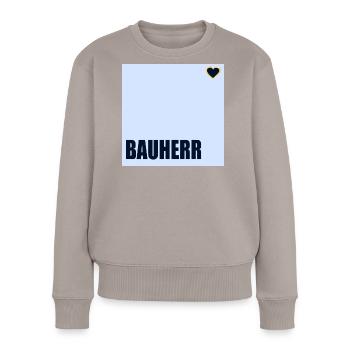 CONSTRUCTEUR DE MAISONS HERZ - Pull Premium bio Femme - taupe - Devant - Julia (174cm)
