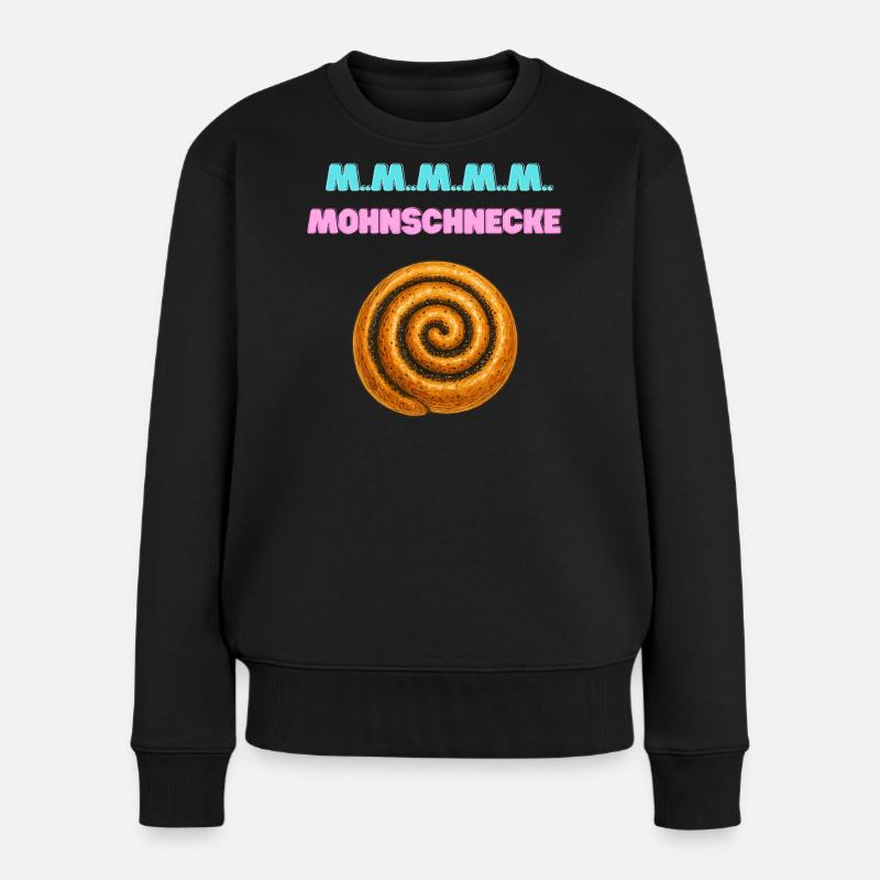 Zimtrolle Spiral MMM - Frauen Premium Bio Pullover - Schwarz