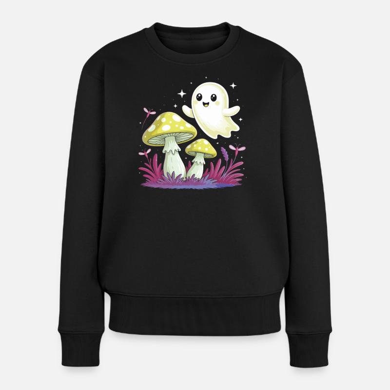 petit fantôme - Pull Premium bio Femme - noir