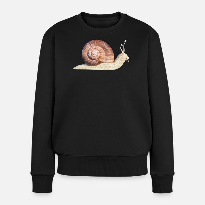 escargot - Pull Premium bio Femme - noir