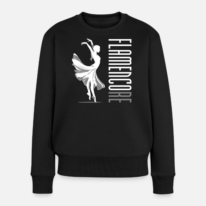 Flamencore Weiß - Frauen Premium Bio Pullover - Schwarz