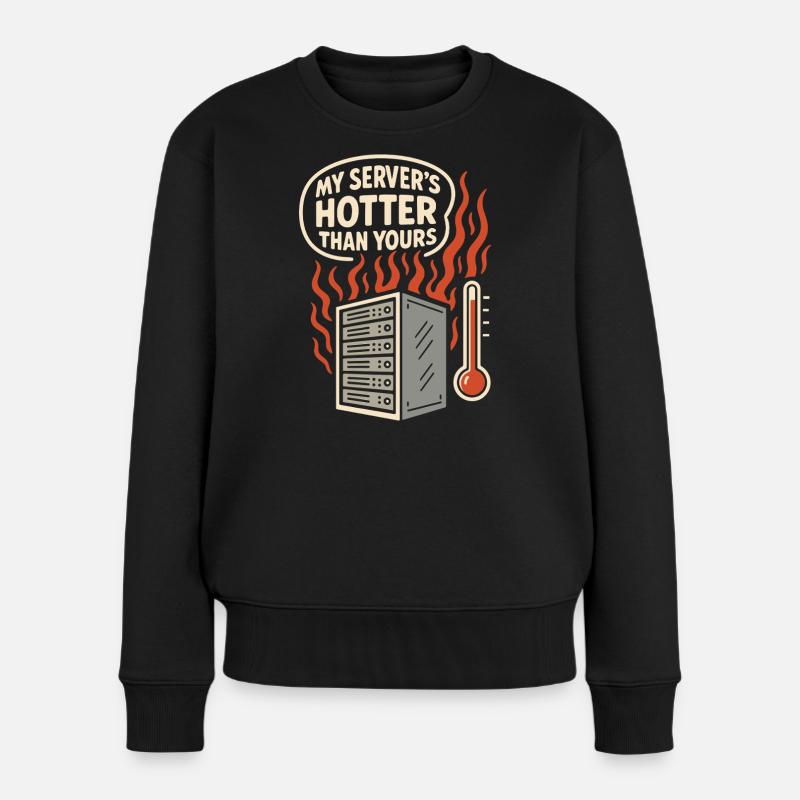 Netzwerkinfrastruktur Rack- Und Stack-ingenieur - Frauen Premium Bio Pullover - Schwarz
