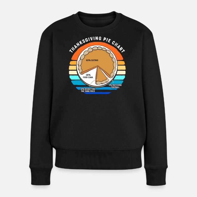 Großvater Opa Thanksgiving Papa Vater - Frauen Premium Bio Pullover - Schwarz