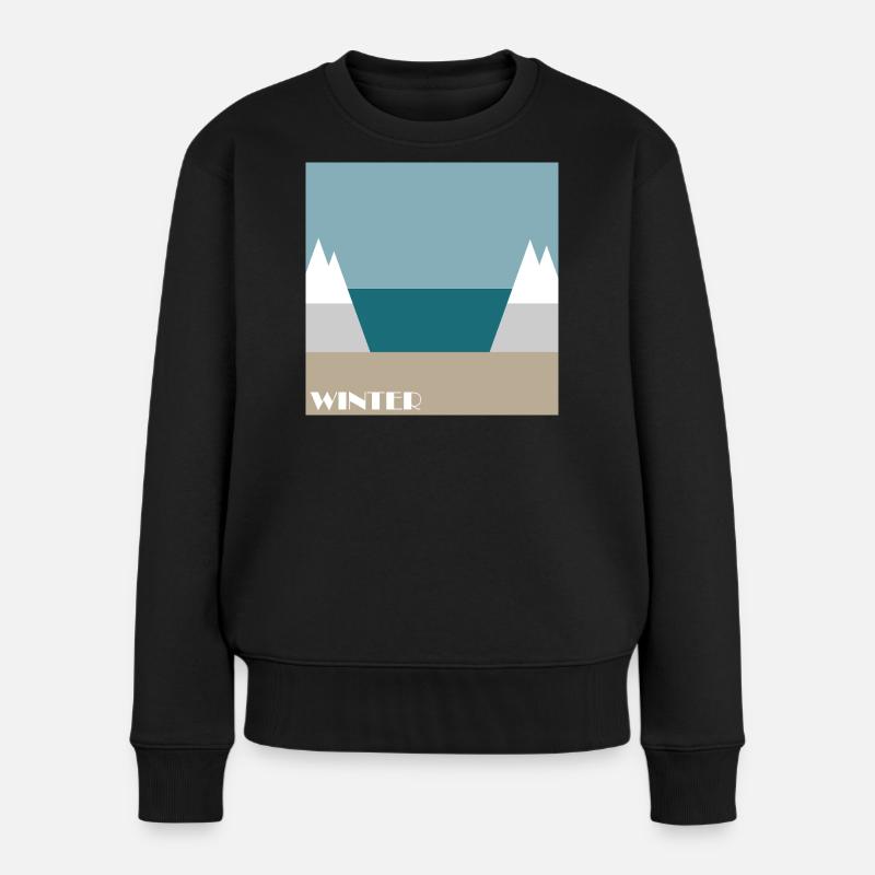 Winter - Women's Premium Organic Jumper - black