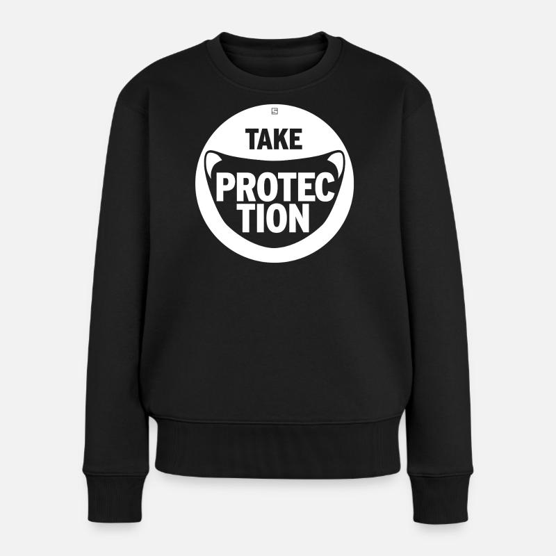 TAKE PROTECTION - Women's Premium Organic Jumper - black