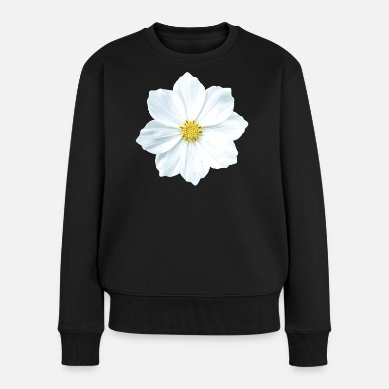 fleur - Pull Premium bio Femme - noir