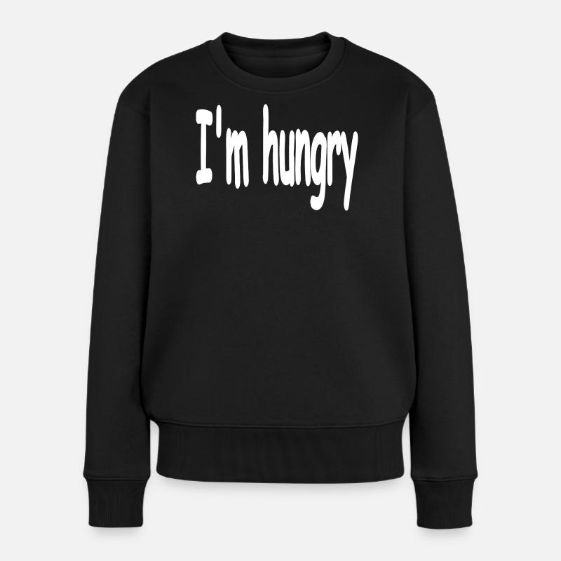 Hunger - Frauen Premium Bio Pullover - Schwarz