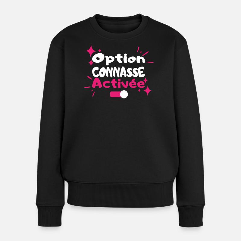 Option Diva Activée - Pull Premium bio Femme - noir