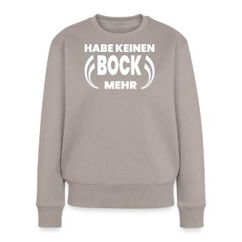 Bock - Frauen Premium Bio Pullover - Taupe - Vorne - Julia (174cm)