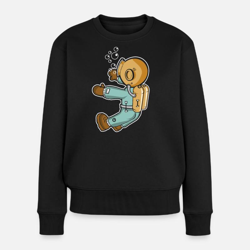 Plonger - Pull Premium bio Femme - noir