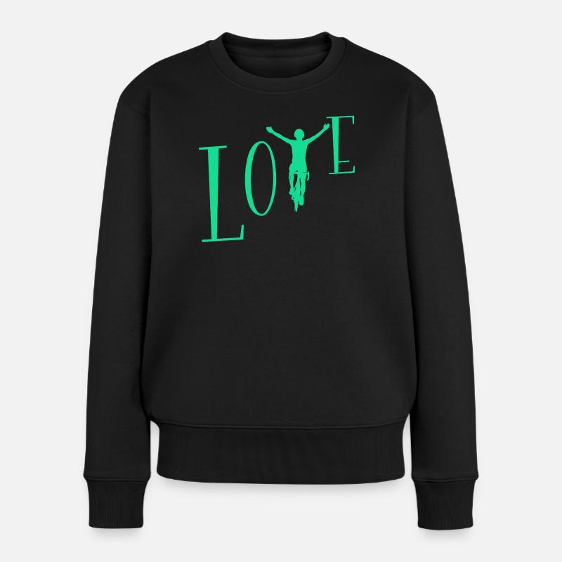 J’adore le vélo - Pull Premium bio Femme - noir