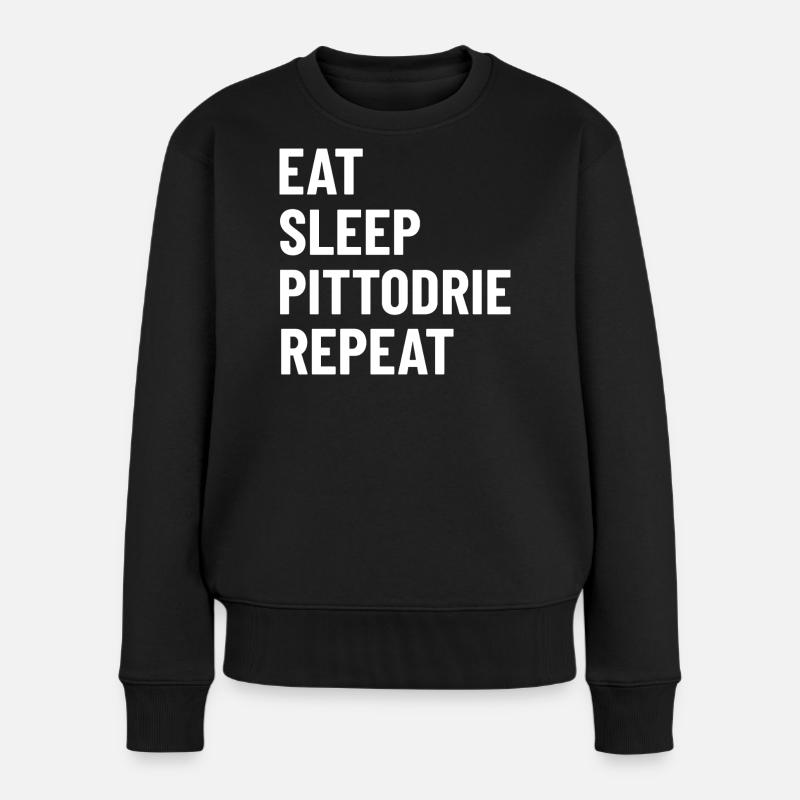 Mangez Dormez Pittodrie Répétez - Pull Premium bio Femme - noir
