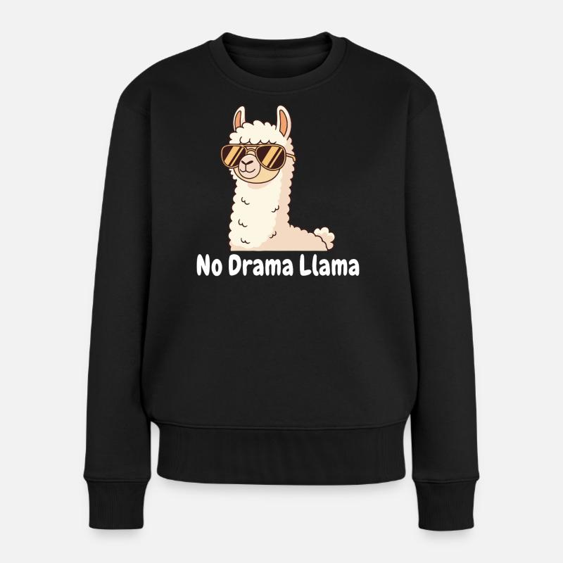 Lunettes de soleil No Drama Llama - Pull Premium bio Femme - noir