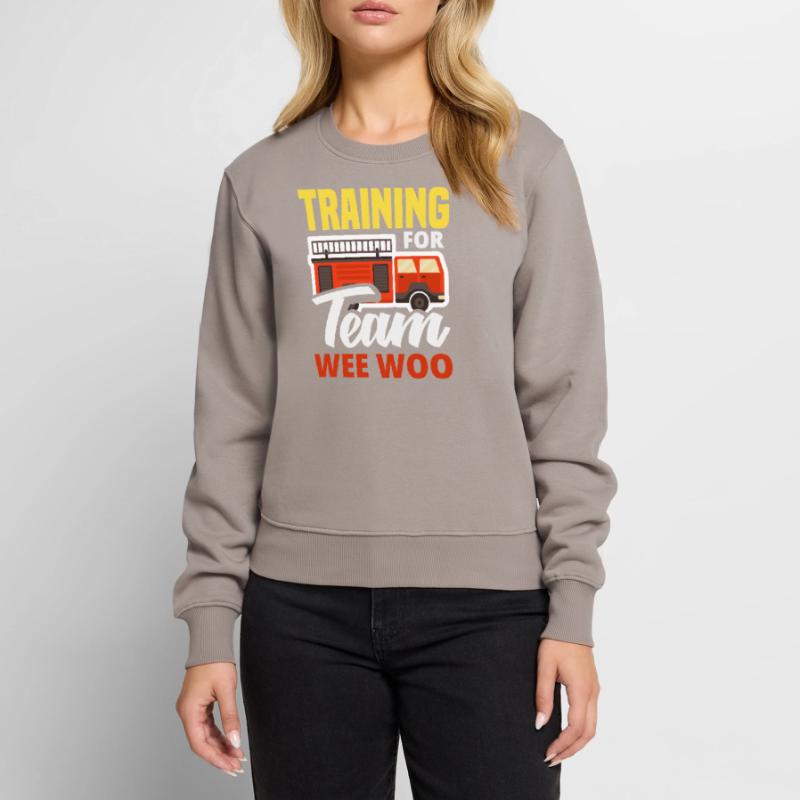 Wee Woo Squad Fire Tiny Feuerwehrmann Frauen Premium Bio Pullover
