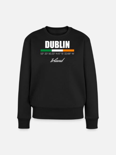 Dublin - Frauen Premium Bio Pullover - Schwarz