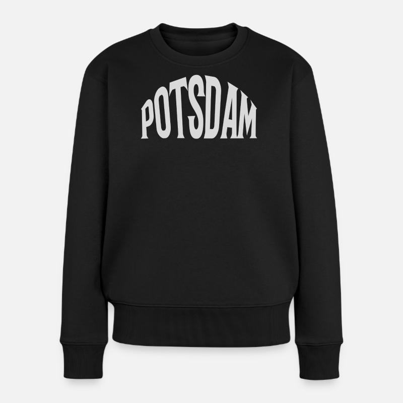Potsdam - Frauen Premium Bio Pullover - Schwarz