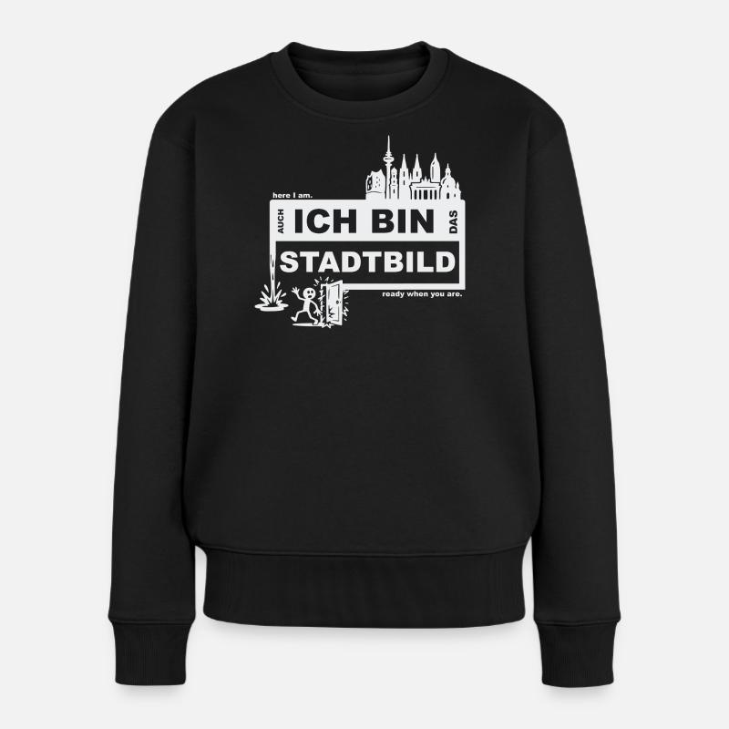 Cityscape - German - ready when you are - Women's Premium Organic Jumper - black