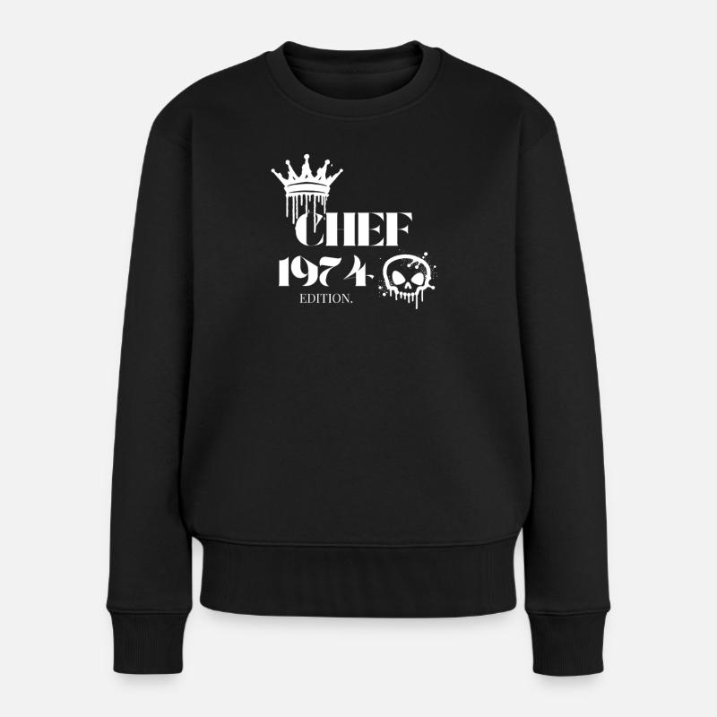 Édition Chef 1974 51e anniversaire Déclaration - Pull Premium bio Femme - noir